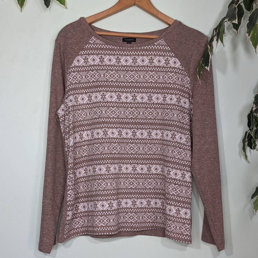Talbots Printed Sweater